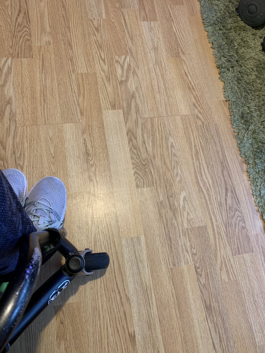 Anne_W_Strike's tweet photo. Son: Mum, did you just fall over? 
Me: Nah babe, I attacked the floor.          My fellow wheelchair users, do you sometimes just fall or drop to the ground when transferring from the wheelchair on to the settee? https://t.co/srGmbJIgff