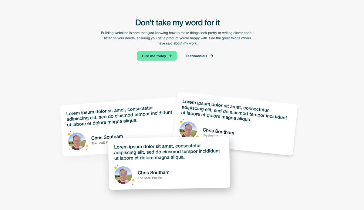 I never thought I was a creative person5 years as a front end developer and I constantly struggled to make great designsNow I make websites like thisHere's what changedAnd how you can do it too 
