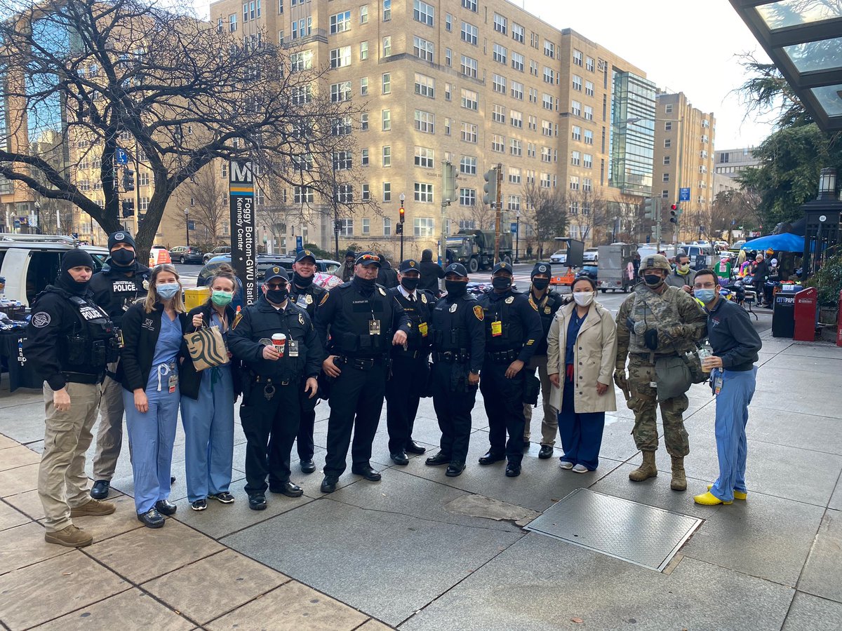 Not just delivering 👶 s, our residents delivered ☕️ to our armed forces protecting the nation’s capital this morning. #InaugurationDay 🇺🇸 #wedeliver