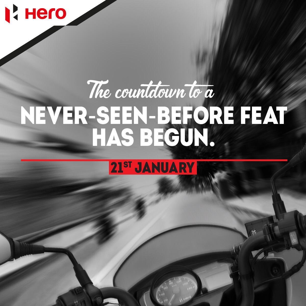 Vijay Sethi (@vijaysethi11) on Twitter photo Something phenomenal is brewing, we are just a few hours away from a momentous record in history. Log on to 100million.heromotocorp.com to celebrate with us on 21/1/21 #100MillionHeroes <a href="/HeroMotoCorp/">Hero MotoCorp</a> Something phenomenal is brewing, we are just a few hours away from a momentous record in history. Log on to 100million.heromotocorp.com to celebrate with us on 21/1/21 #100MillionHeroes <a href="/HeroMotoCorp/">Hero MotoCorp</a>