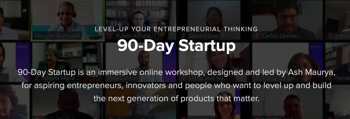Level up your entrepreneurial thinking in 90 Days using a unique hybrid workshop/bootcamp format 👉 Introducing 90-Day Startup: leanstack.com/training/90-da…