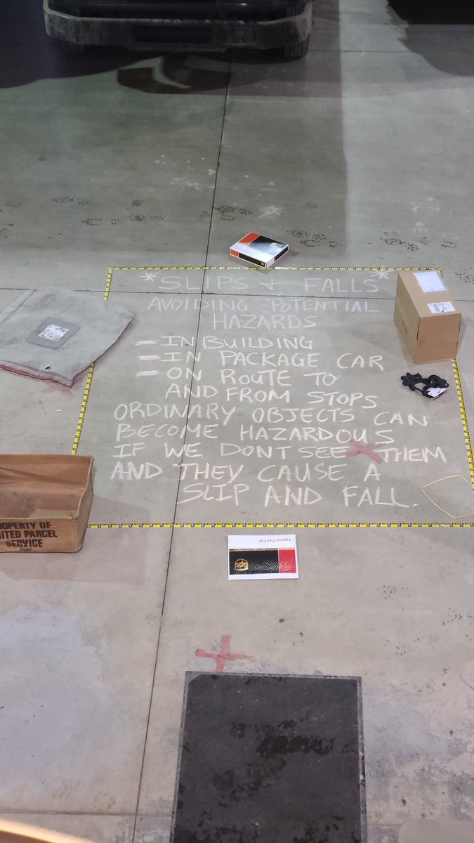 Slips and Falls activity this Morning in the Howell Center. Keeping the methods tight, keeps you upright 😀