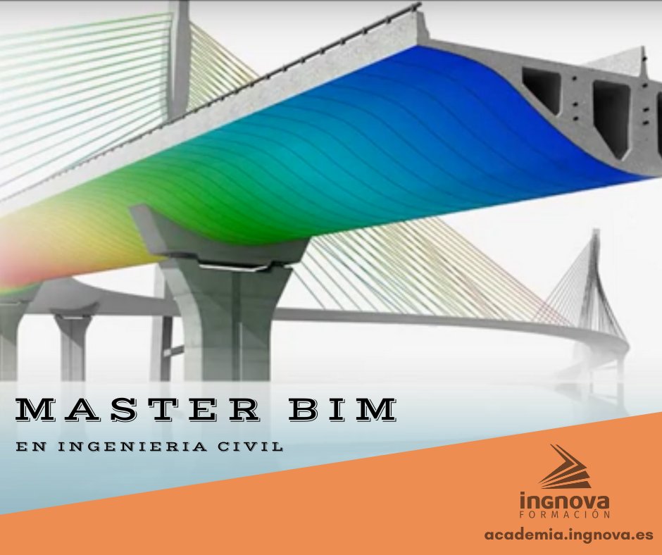 AcademiaIngnova's tweet photo. Este #MásterBIM Online en #IngenieríaCivil tiene un amplio reconocimiento profesional por su carácter práctico y especializado. https://t.co/qKwy37A8lv