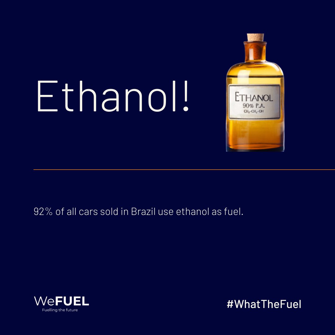 we_fuel's tweet photo. Ethanol is used as a biofuel additive for gasoline. The first production car running entirely on ethanol was the Fiat 147, introduced in 1978 in Brazil by Fiat.

To know more visit https://t.co/Lffhh6iJ4N 

#WeFUEL #fuellingthefuture #wtf #brazil #ethanol #fuelfacts https://t.co/zQ2k8oeqrX