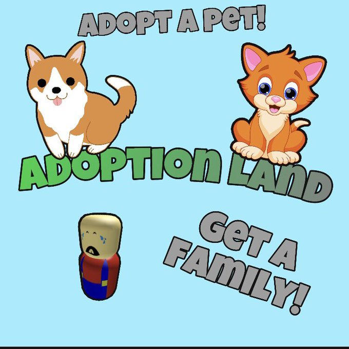 Adoption_Land's tweet photo. Hello everybody!
Should we make this our new logo? (Made by @tb_hed)
#roblox #robloxdev https://t.co/ZyGqI3dWcU