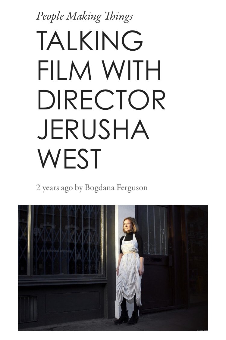 FilmSolidago's tweet image. Interview with our writer and #director #jerushawest for @wearedore a while ago. our film will be out later this year #filmmakers #shortfilm #indiefilm #womeninfilm #femalestories