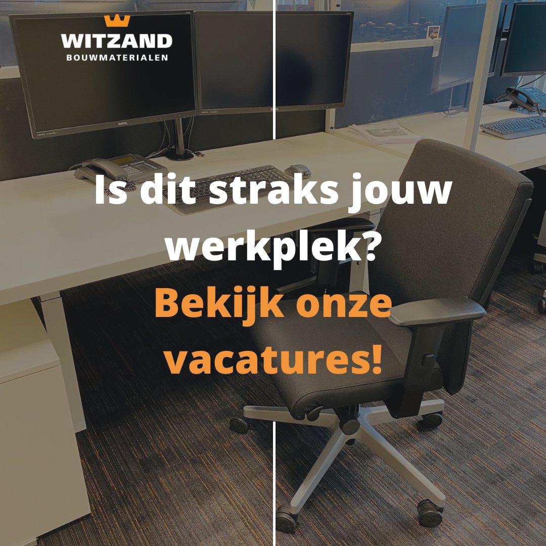 Is dit straks jouw werkplek? 💼

Bekijk onze vacatures: witzand.nl/over-ons/vacat… 🔗