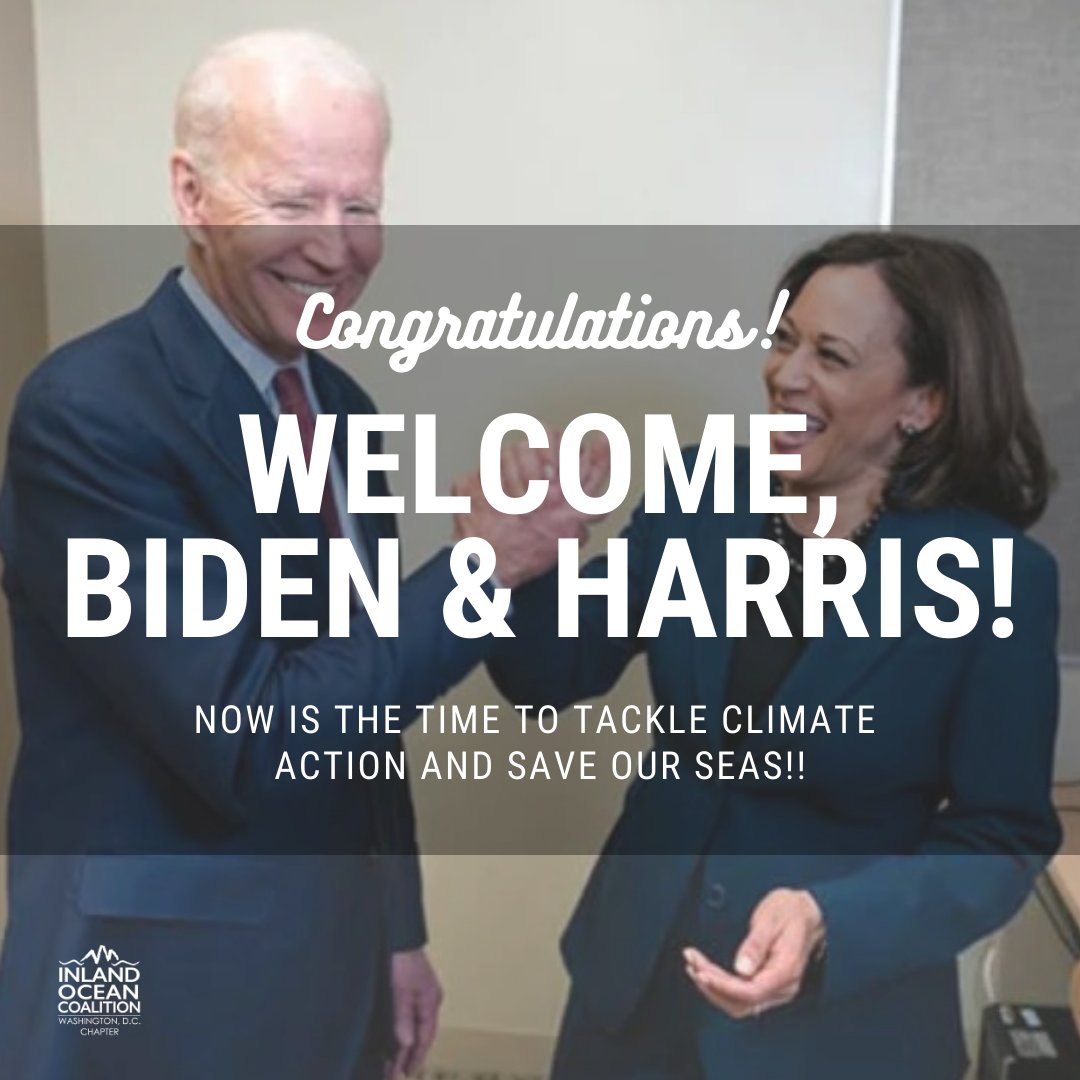 DCChapterIOC's tweet photo. Today is the beginning of a new period...today is Inauguration Day! Congratulations to President @JoeBiden Vice President @KamalaHarris.

Now, more than ever, is the time to tackle climate action and work to save our seas 🌊!!

#BidenHarrisInauguration #InaugurationDay https://t.co/bKisg8C3lb