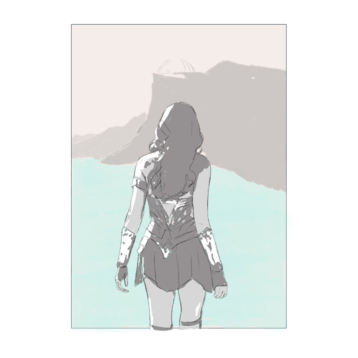 prometheanprint's tweet photo. Sketch of a Wonder Woman 1984 fan art, I'm working on.

#WonderWoman 
 #WonderWoman1984
 #WW84 
 #wonderwoman2 #wonderwomanfanart #fanart #dccomics #GalGadot #illustration #digitalart #myart #wonderwomanart #drawing #painting https://t.co/YtrA5HMJej