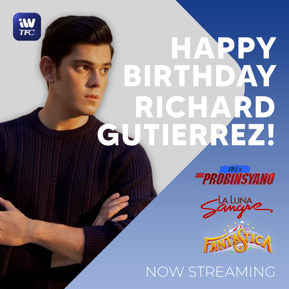 Happy birthday, Richard Gutierrez!   Celebrate today by watching his shows and movies on iWantTFC! 