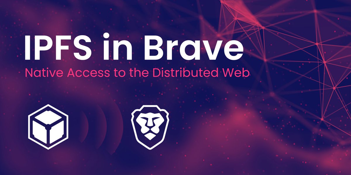 protocollabs's tweet image. 🎉🎉 @IPFS is now natively supported in the @Brave web browser! 🎉🎉. With 20 million+ users, Brave has made the #distributedweb easily available for the people who need it most.
Read more: blog.ipfs.io/2021-01-19-ipf…