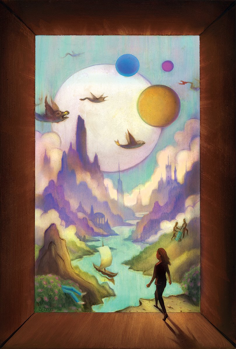 Cover for <a href="/VQR/">Virginia Quarterly Review</a> 
"This issue is our fiction biennial collection, landing in a year of surreal global emergency and sustained anxiety, celebrates the power of fiction to fortify our human connections from afar, and to expand our sense of self."
(12"x16"/oil on panel)