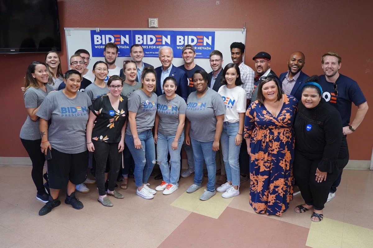 JenniferSosita's tweet photo. I don’t know if the primary @JoeForNV team will ever get the recognition it rightfully deserves, but I remember Feb 22, 2019 knowing we HAD TO deliver if we wanted a chance at SC and Super Tuesday. https://t.co/BprgAdTsWC