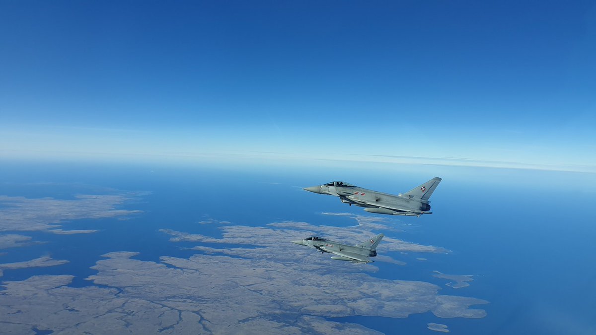 To this day the RAF provides air defence for the Falkland Islands  , South Georgia and the South Sandwich Islands  with 1435 Flt - a Typhoon FGR4 unit, based at RAF Mount Pleasant.