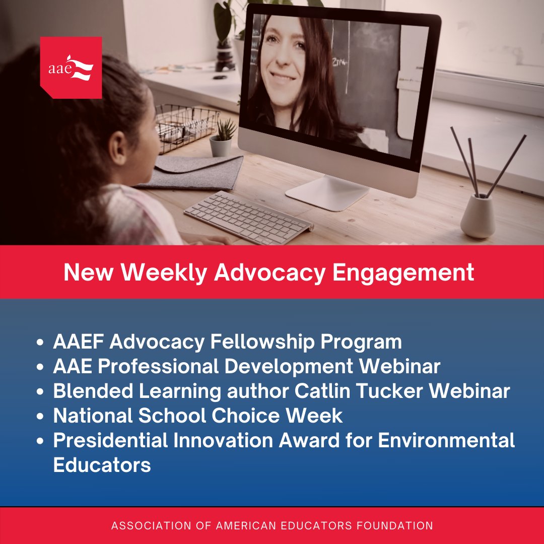 AAEteachers's tweet photo. AAE members, be on the look out for this week's Advocacy Engagement email! Check your member email for the latest advocacy news. https://t.co/McpE1Y09YJ