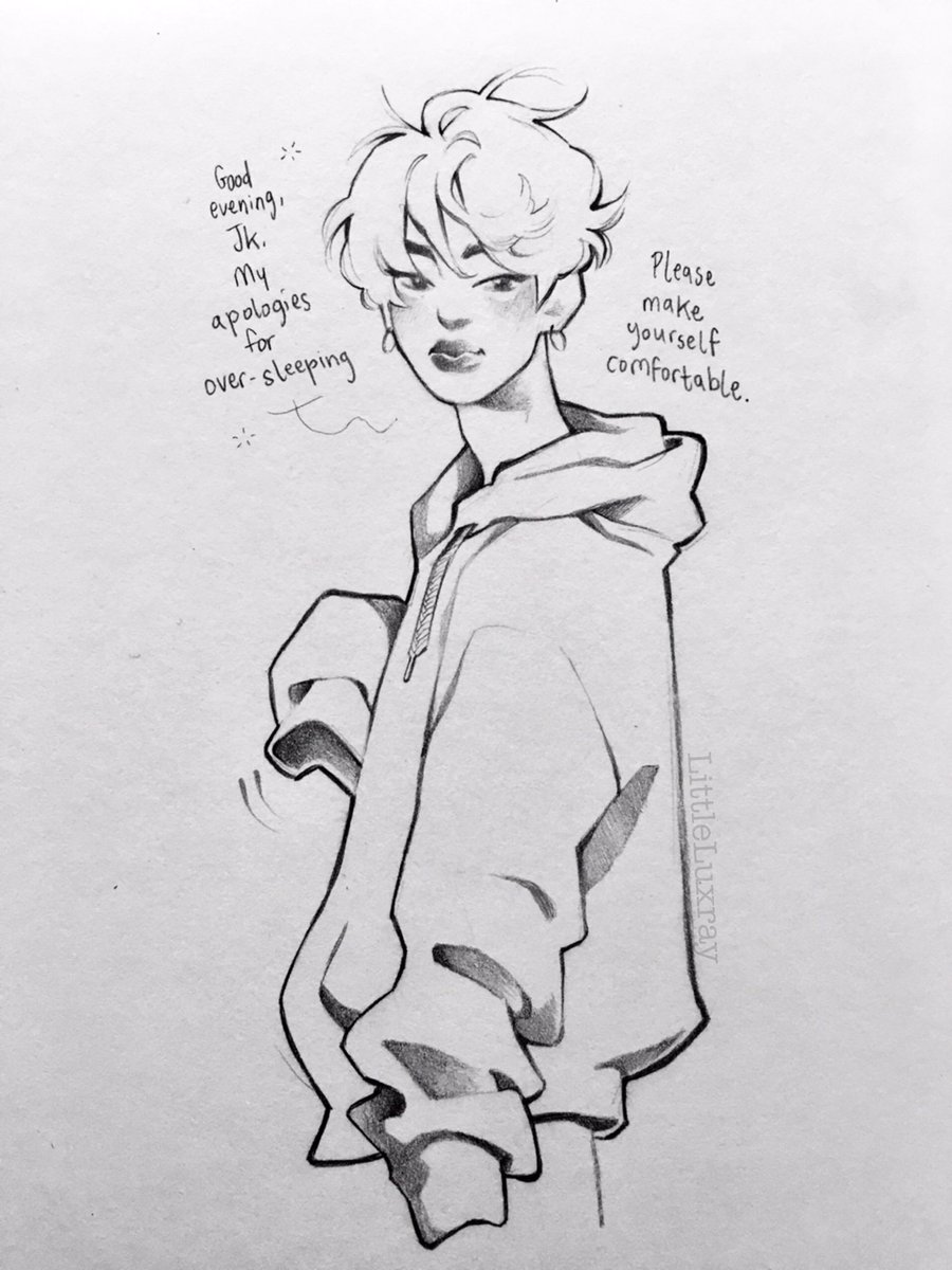 [Vampire AU] Jk sees post-sleep Jin for the first time, doesn't handle it well ☁️ 