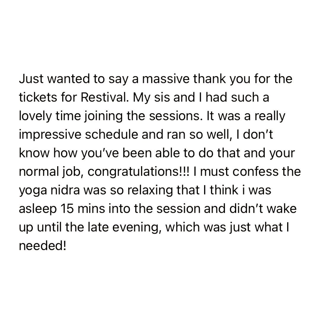 LtlSurprisesCo's tweet photo. Missed any of the Restival sessions? Ticket holders were emailed the link to listen back to some of the sessions this morning! These will be available for just 10 days so get listening!  There is also a link to share your Restival highlights with us. ✨#wellness #wellbeing #SBS https://t.co/sbRh7dGJOj