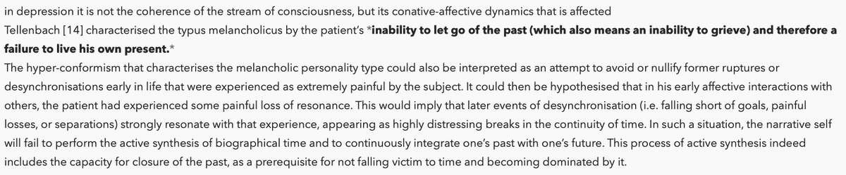First promising lead: Phenomenology of temporality and dimensional psychopathology by Fuchs