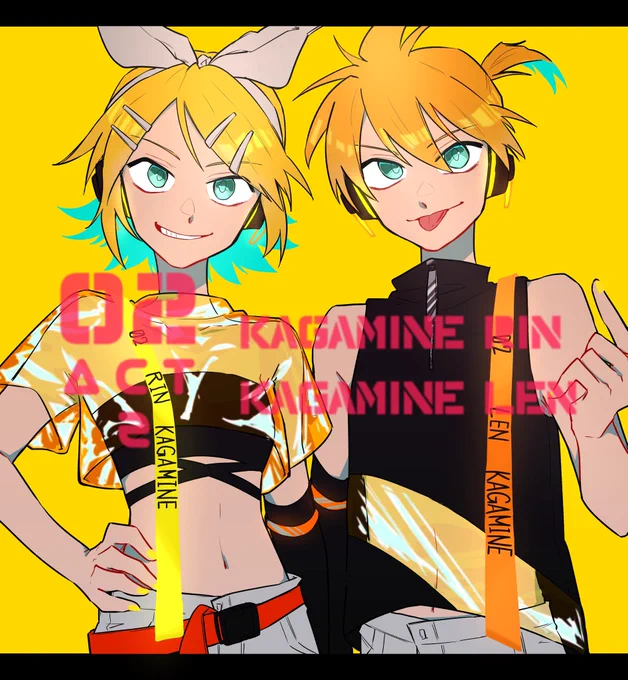 No.02
#鏡音リン 
#鏡音レン 
#VOCALOID 
#vocaloidfanart 