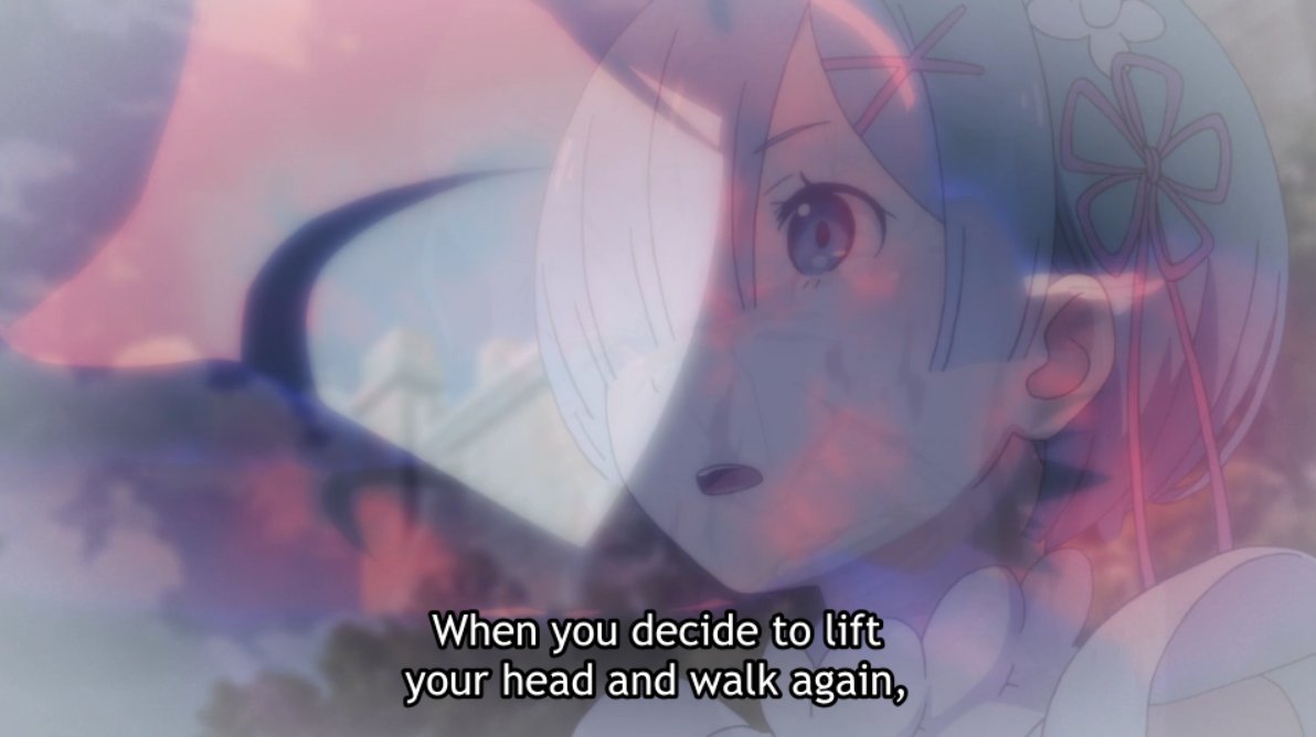 For Subaru, the starting line to overcome the weakness of his heart was the famous "From Zero". Absolutely nothing is stopping Garfiel from overcoming his demons and changing, is what Subaru is saying. It's all about finding the resolve to set that starting line.