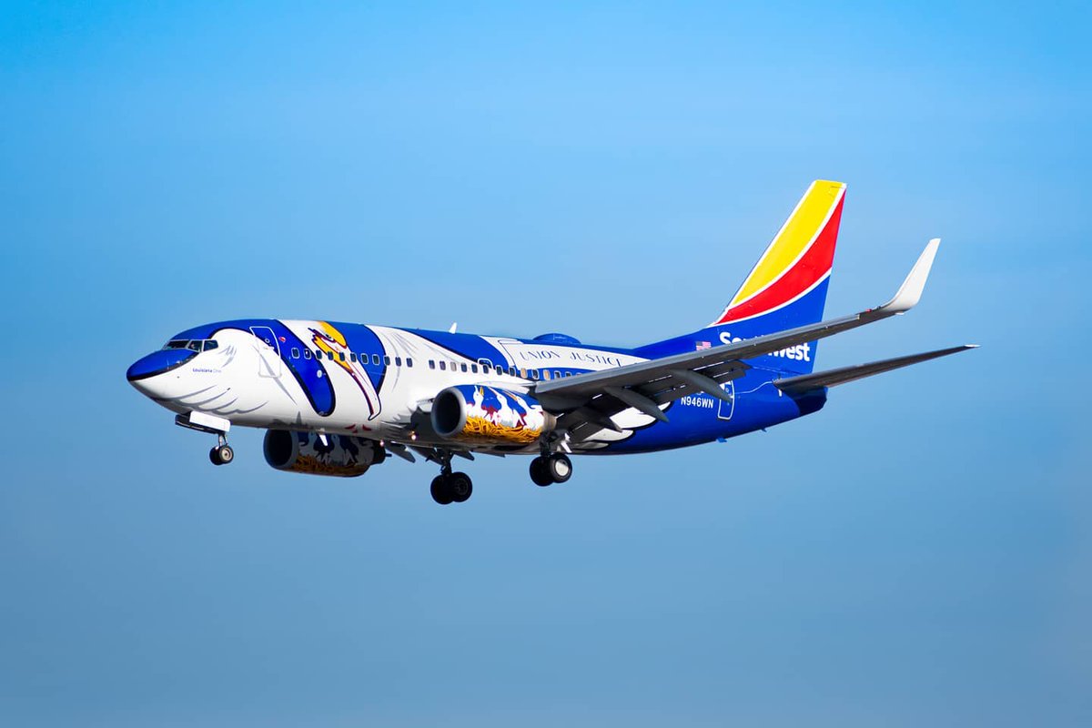 FlySJC's tweet photo. SPECIAL FLEET: How many of @SouthwestAir's liveries are painted to match #StateFlags? Which "One" is this? 

📷 @rsspotter https://t.co/BC2qyZaDZa
