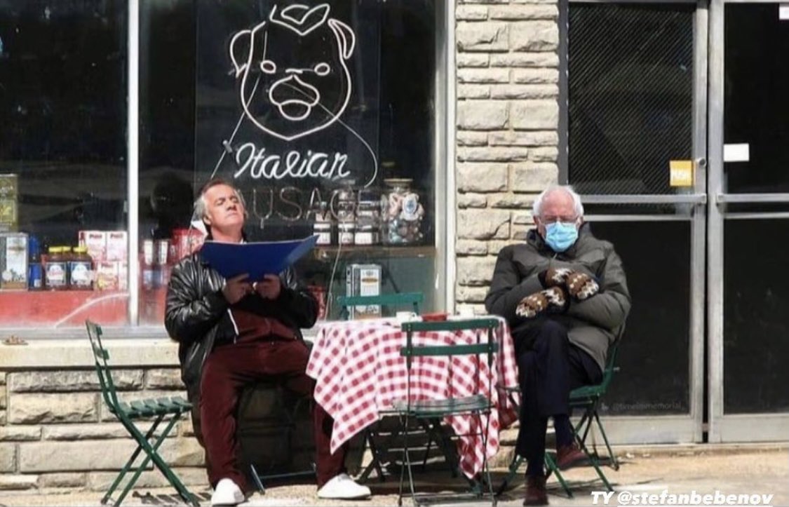 vouski__'s tweet photo. Bernie was not cold. https://t.co/fufdDkN1U6