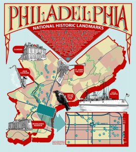 GlobalPhila's tweet photo. Are you looking for a nice gift for yourself? Here's one! The Philadelphia Heritage Map, helping you locate all 67 of Philadelphia's National Historic Landmarks!
Click here to order yours: https://t.co/vzej4Fmp3n
#WorldHeritagePHL #GlobalPhiladelphia #Map #CallMap https://t.co/I7Iu4N3Gd6