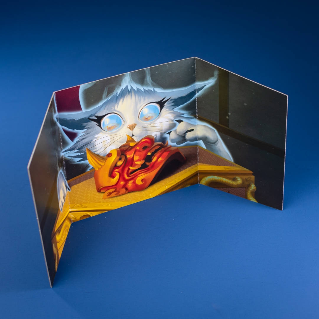 pandagm's tweet photo. The purr-fect art of concealment: printed screen from Goryo, published by GateOnGames. Art by Nicola Angius.
—————
#boardgame #bgg #tabletopgames #boardgames #manufacturing #tabletop #goryo #gateongames #catpuns https://t.co/C6yHA1cpHU