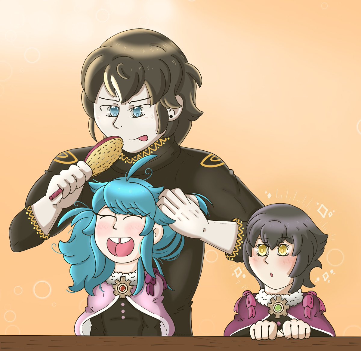 ziziblueblur's tweet image. If FEH doesn’t give me wholesome Book V crumbs, then I’ll make them myself 

[#FEHeroes| #Fafnir | #Reginn | #Otr]