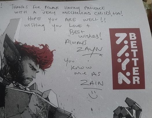 zmdaily's tweet photo. Zayn sent a signed poster to a former teaching assistant from his school! 

She also shared with us some sweet stories of when he was a child!

She doesn’t want her named to be public so we’re not sharing the source🙏🏼 https://t.co/Lhe7GWz998
