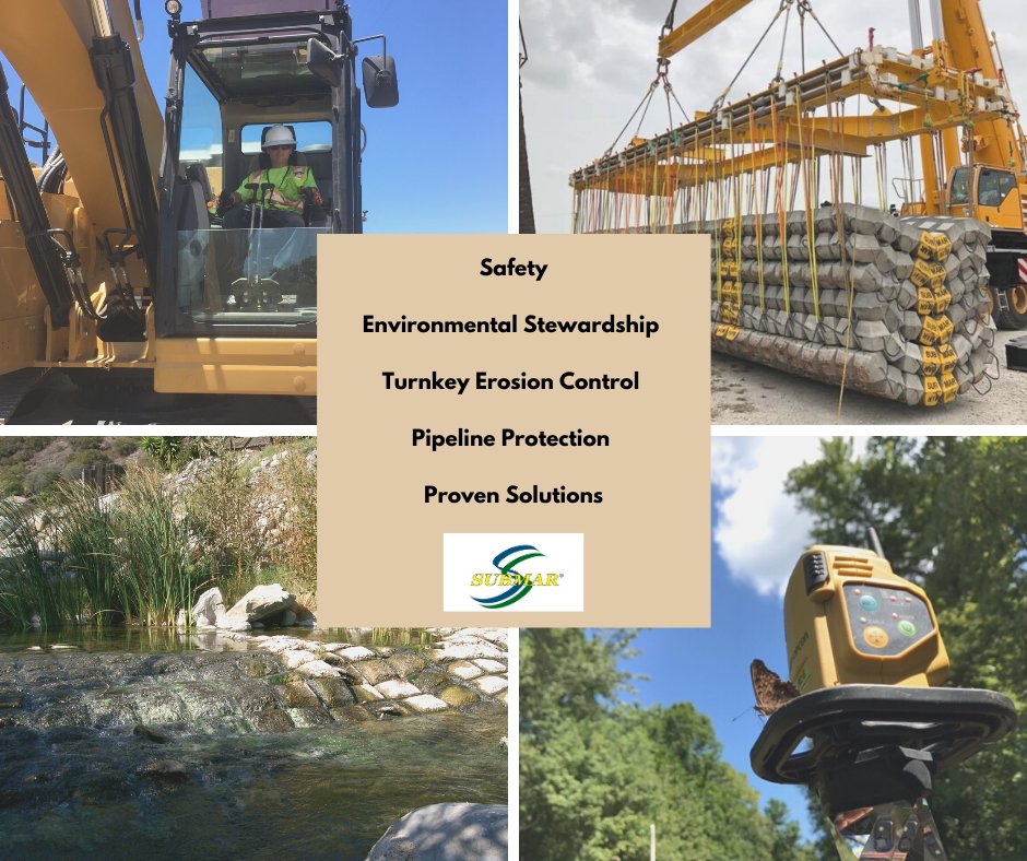 SubmarInc's tweet image. From the initial site survey to post-construction monitoring, Submar is with you for every step of your project.

Contact us today submar.com/contact/

#submar #erosion #erosioncontrol #construction #pipelines #safetyfirst #oilandgasservices #turnkeyprojects