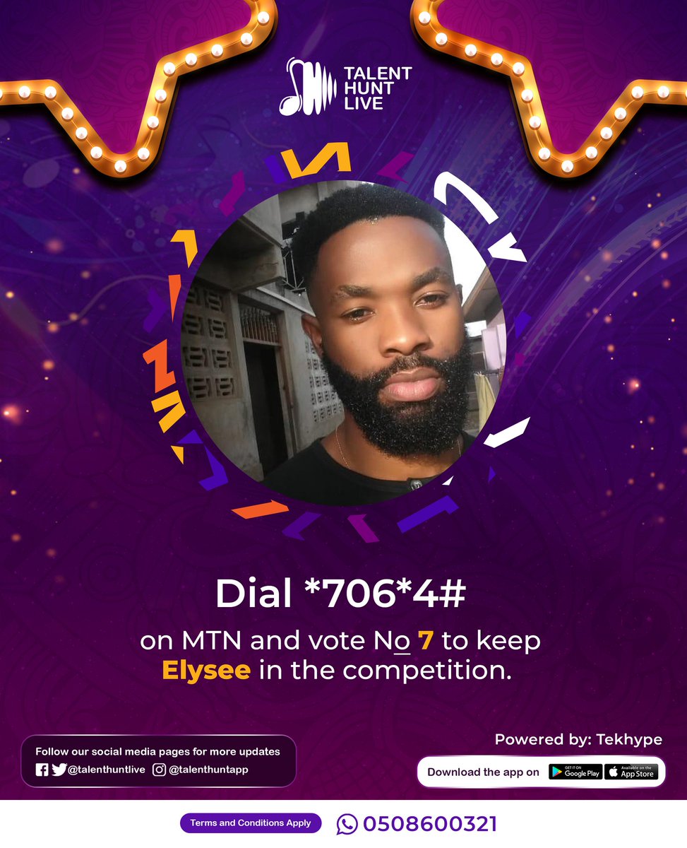 talenthuntlive's tweet photo. The competition is still on going. To vote for your favourite contestant to stay in the competition please follow details on flyer.
#talenthuntlive #talenthuntapp #talenthuntmusiccompetition https://t.co/7aZgwqH7Qz