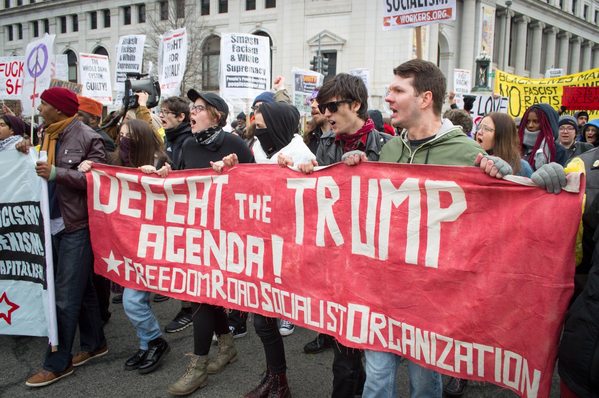 freedomroadorg's tweet photo. How we celebrated #InagurationDay four years ago.
We'll continue to demand for justice and fight for socialism, regardless of who is in office.
#J20 #FRSOInAction #DC https://t.co/COfCeBPJ3D