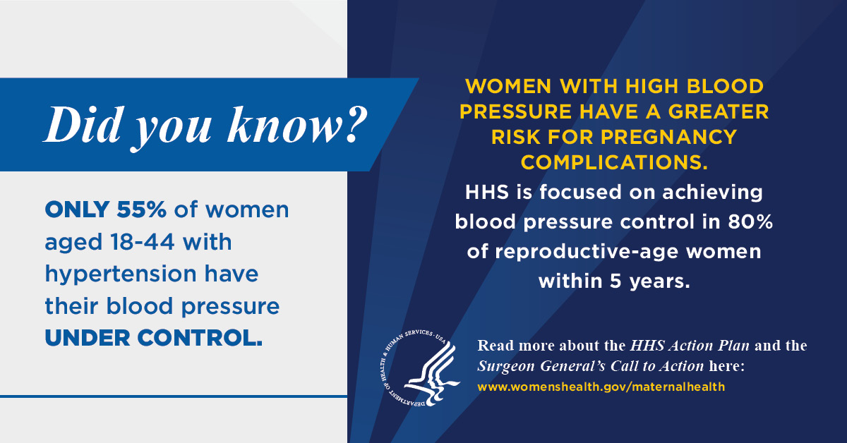 MinorityHealth's tweet photo. The @HHSgov Maternal Health Action Plan is working to #DoMoreForMoms 🤰🏽. Their goal is to help 80% of women of reproductive age with #hypertension maintain #bloodpressure control: https://t.co/f9P87azj9d https://t.co/tCStdHv6LL