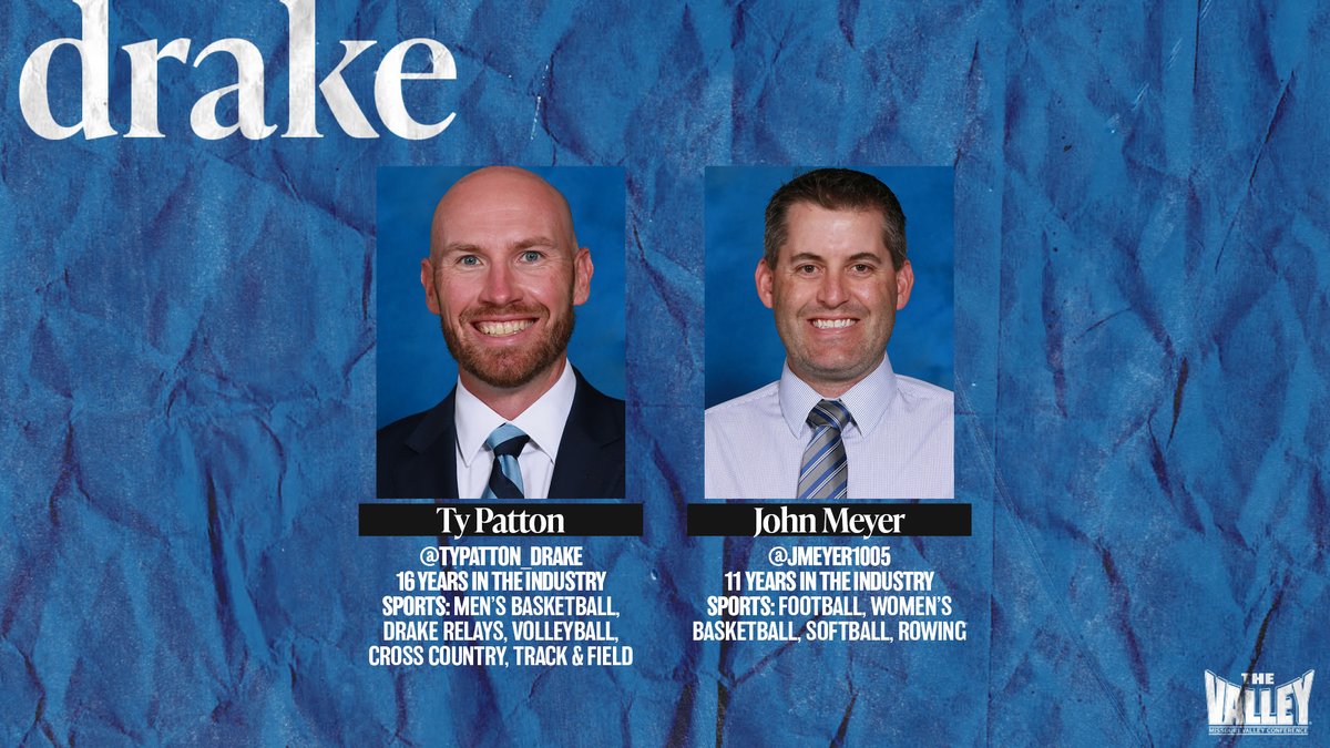 From  @DUBulldogs:- Ty Patton ( @TyPatton_Drake)- John Meyer ( @jmeyer1005) #TheValleyRunsDeep |  #ThankYourSID