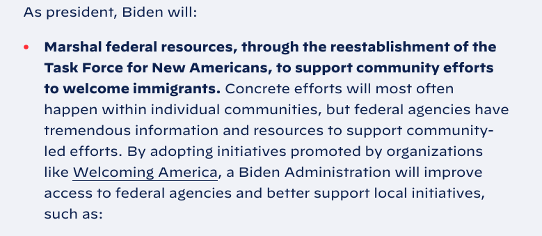 WelcomingUSA's tweet photo. 1/ Now that @JoeBiden is officially @POTUS, we have a chance to prioritize inclusive communities, a vital part of our collective future.

We look forward to his commitment at the fed level, just like communities across the US have been doing. 

#Inauguration2021 https://t.co/V1bXhq58M1