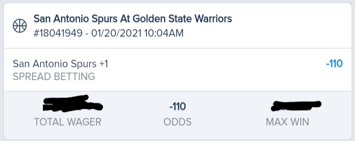 LocksandStocks's tweet photo. Love this spot for the Spurs.  They're a more complete team than the Warriors.  GSW coming off an emotional win over the Lakers and are due for a letdown game.  Best of luck! 
#LocksnStocks
#sportsbetting
#Spurs 
#NBA https://t.co/NH2YAwt3jm
