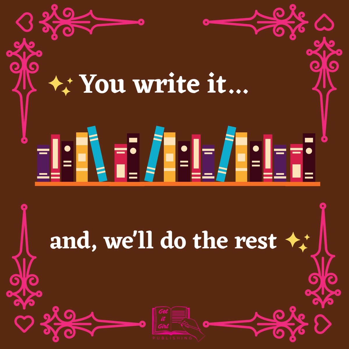 GIGIPublishing's tweet photo. You have a dream of being a published author, we will make that dream a reality π
#IndependentPublisher #BlackPublishers #Authors #BlackAuthors #FemaleAuthors #WriteStyle #Storytellers #Storytellers #NewYearNewGoals https://t.co/bgb4u7uxiR