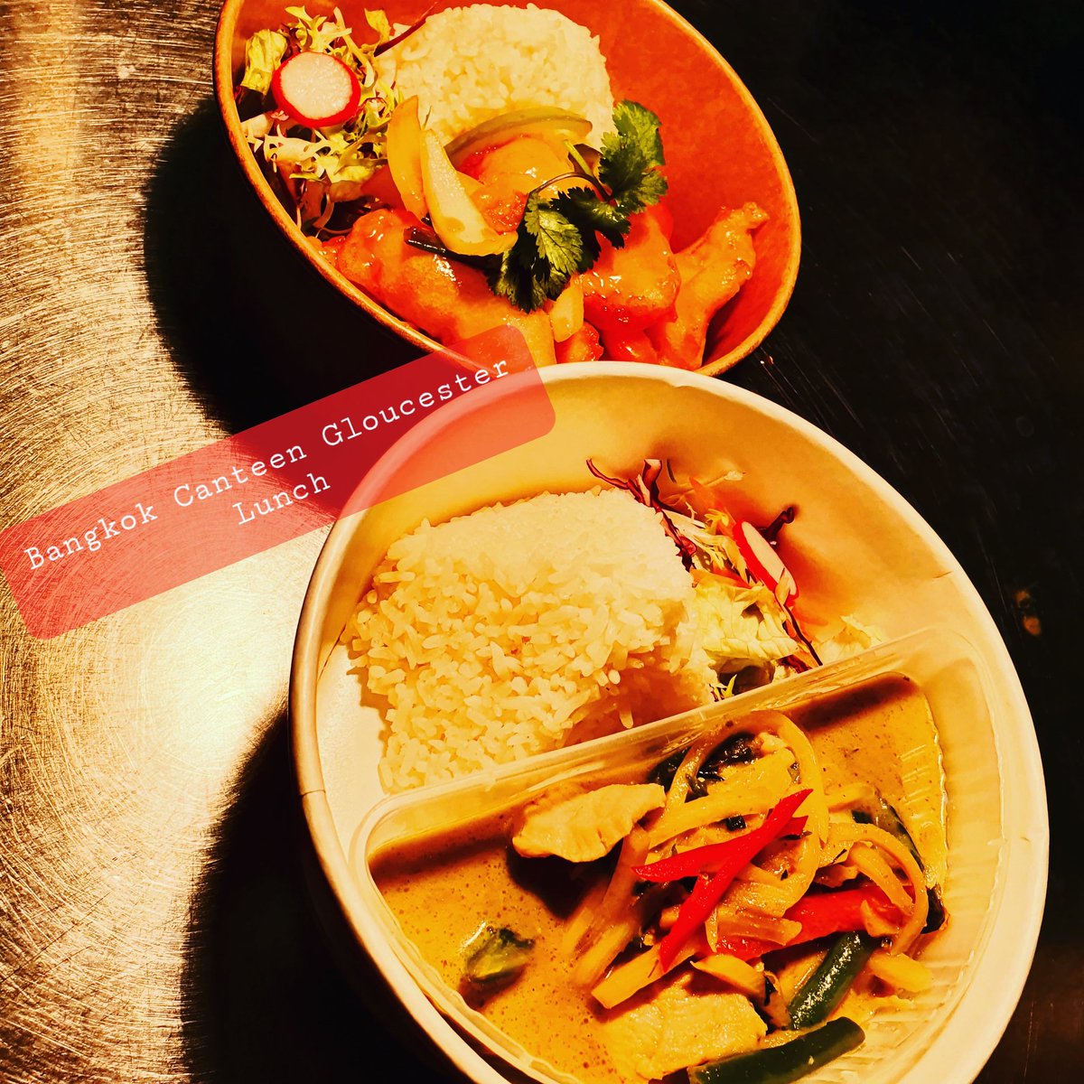 BKKCanteenUK's tweet photo. We are opening for lunch from tomorrow. It would be every Thursday and Friday 12pm to 2pm. Special lunch box £8.95 or order from main menu. #glutenfree #dairyfree #NoMSGAdded #compostablepackaging https://t.co/xChBZjuuYQ