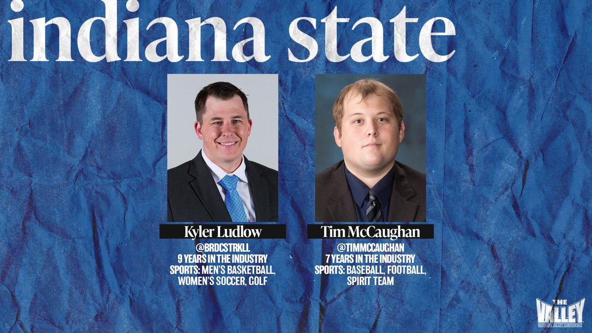 From  @IndStAthletics- Kyler Ludlow ( @brdcstrkll)- Tim McCaughan ( @timmccaughan)- Andrew Hile ( @drewhile44)- Carlee McFarland ( @cmcfarland8) #TheValleyRunsDeep |  #ThankYourSID