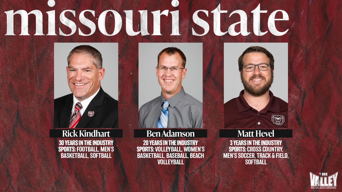 From  @MissouriStBears - Rick Kindhart- Ben Adamson- Matt Hevel- Hunter Corneliusen- Tim McCall #TheValleyRunsDeep |  #ThankYourSID