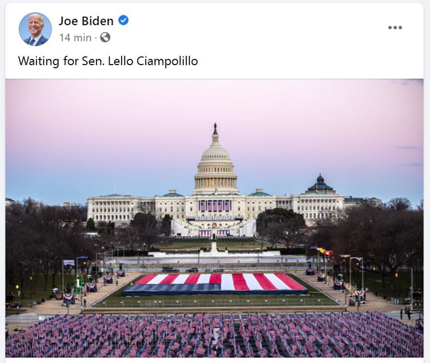 riotta's tweet photo. Inauguration Day https://t.co/jg2VLgYHWW