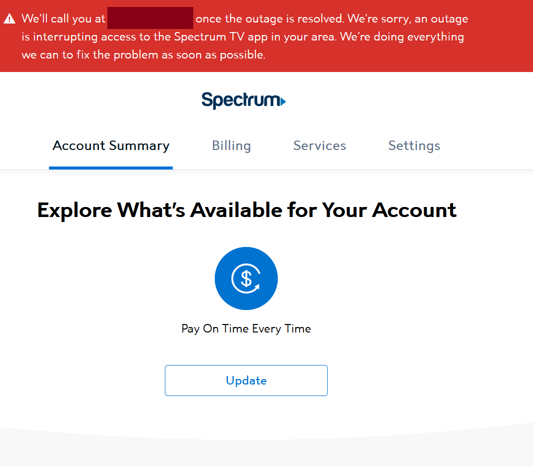 MBenerofe's tweet photo. @GetSpectrum @Ask_Spectrum   Outage in 10009 and other zips in NYC.  Really?  On inauguration day?  #SPECTRUM #spectrumoutage #SpectrumFail https://t.co/a1Sbt517Ux
