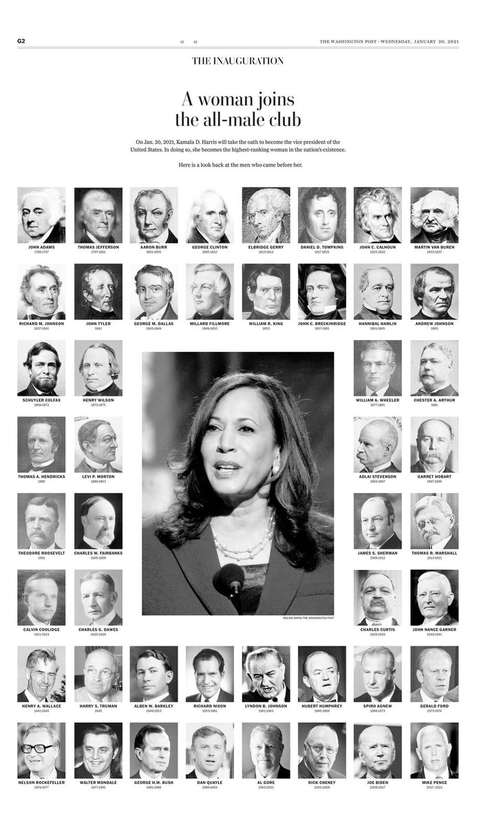 Vice Presidents then vs. now, from the Washington Post