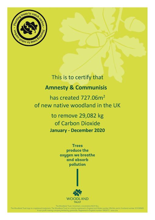 Communisis (@communisisgroup) on Twitter photo We are delighted to be part of the Carbon Capture Programme and to be able to present this certificate to <a href="/AmnestyUK/">Amnesty UK</a>! This can now be used in their annual report and aligns perfectly with Amnesty's aim to become carbon neutral.
#sustainability #environment We are delighted to be part of the Carbon Capture Programme and to be able to present this certificate to <a href="/AmnestyUK/">Amnesty UK</a>! This can now be used in their annual report and aligns perfectly with Amnesty's aim to become carbon neutral.
#sustainability #environment
