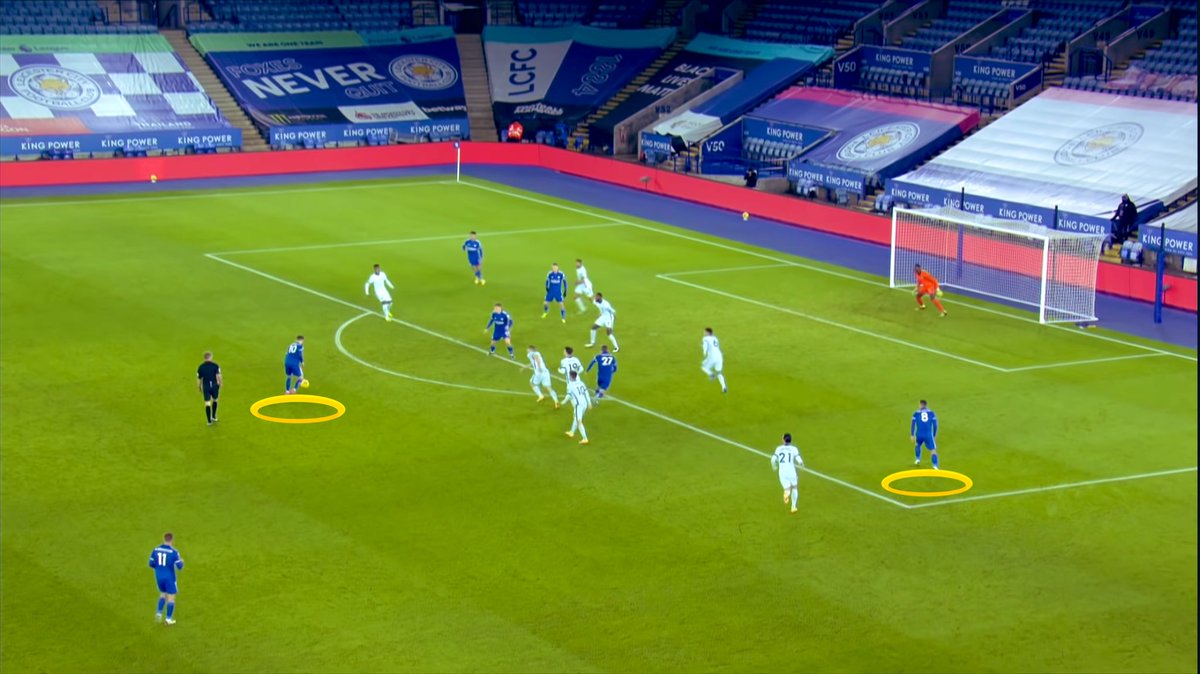 Isn’t much better for some of their missed chances either.1. Maddison allowed so much space and Chilwell caught napping at LB.2. Maddison free to pick up the ball and dictate play. 2 clear options that are unmarked 3. Ball in the box. Justin free and Maddison ready for scraps