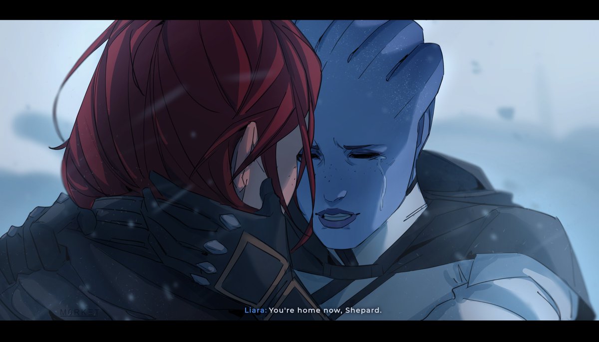 m0rket's tweet photo. I'm thinking about Mass Effect 4. Yeah, I died 100 times while drawing them. Maybe more.

#MassEffect https://t.co/J6yfBeGsUF