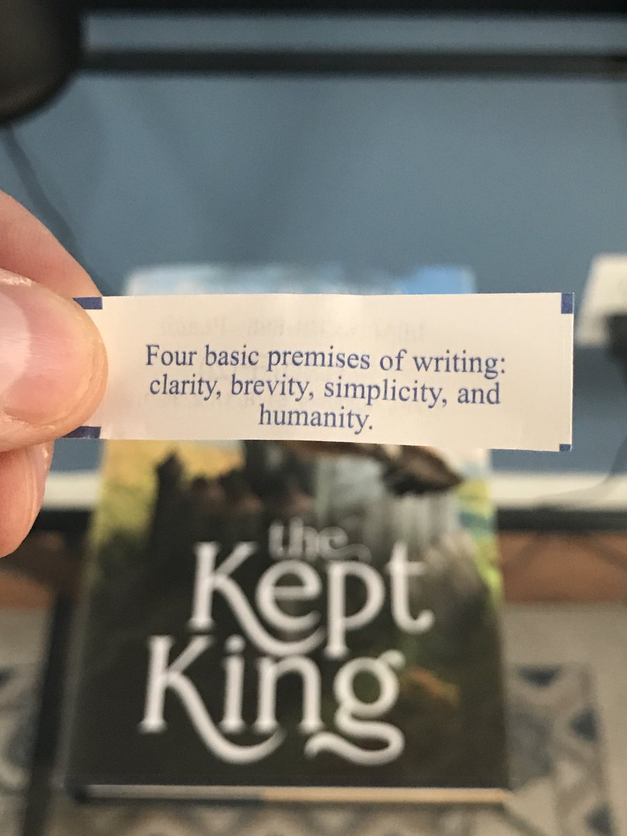 My fortune cookie has spoken. 

#WritingCommnunity #amwritingfantasy #amwriting #WritersCafe