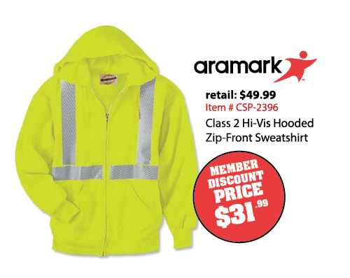 sureEcosystem's tweet photo. Members Save on Hi-Viz Apparel from Aramark...
Class 2 Hi-Vis Hooded Zip-Front Sweatshirt
Call 800-785-229 sureEcosystem Source Code: 109075 https://t.co/ylJOn4pZbC