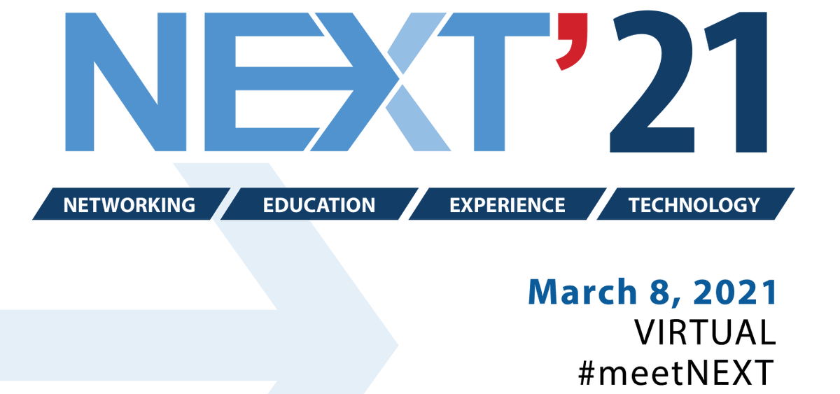 ChicagoMPI's tweet photo. Save the date for NEXT 2021, MPI-CAC’s annual education event! 2020 has us all asking “What’s NEXT?” Join us March 8 on Convene’s virtual platform for sessions & tools to help. Event details & registration coming soon! #mpicac #meetingprofs #eventprofs #meetNEXT #Leadership https://t.co/2vi8h7Hy3y